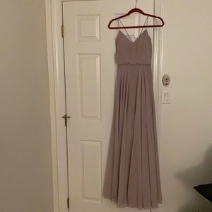 Light purple Jenny Yoo floor length dress, size 0